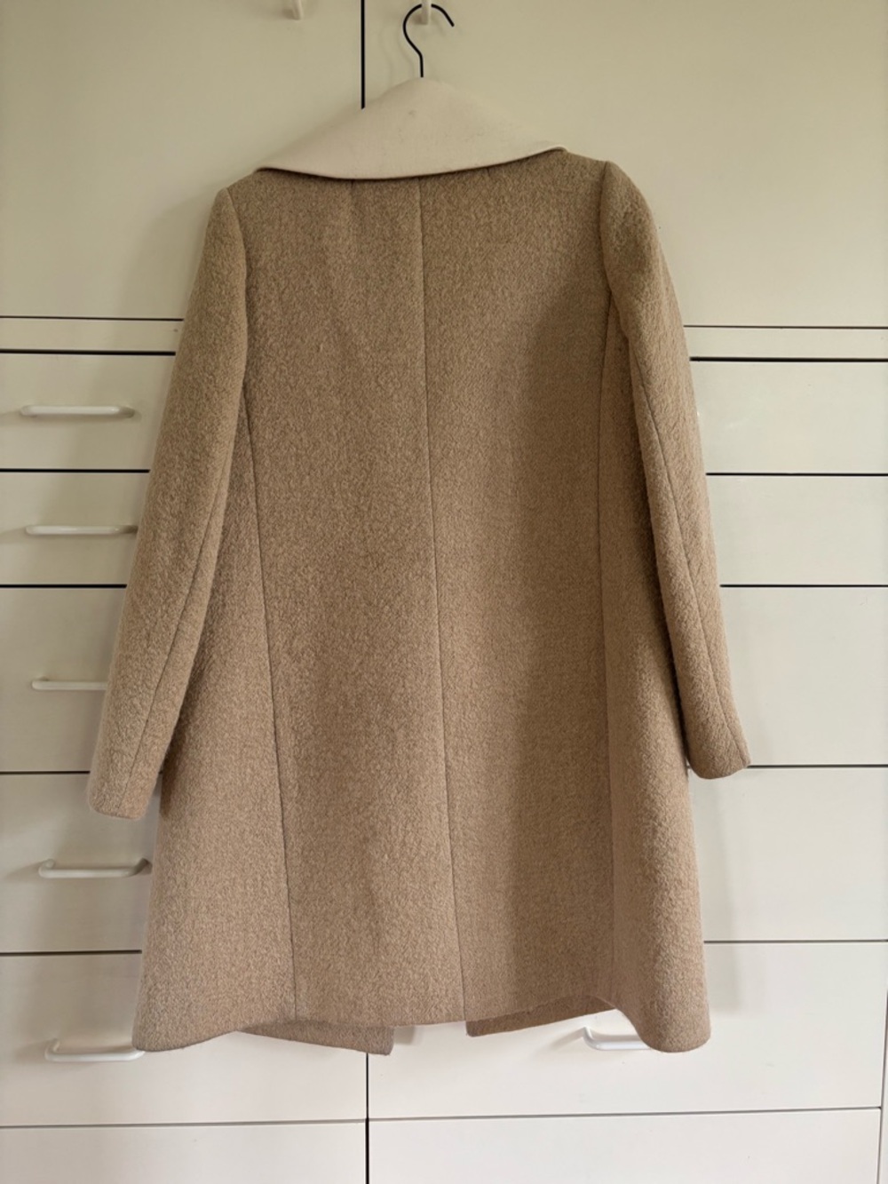 J. Crew Collection Wool Blend Double-Breasted Coat with embellished collar - Picture 3 of 8